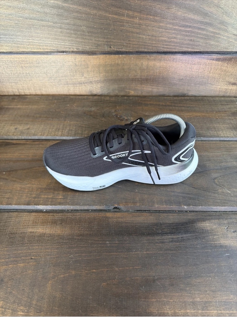 Brooks Glycerin 21 Black & White Sneakers Running Shoes Women Size 8.5 B - Picture 8 of 11